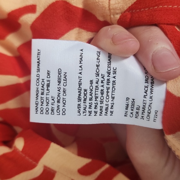 Faithfull The Brand Sarin Top Front Tie Print Size USA 8 - Picture 11 of 12